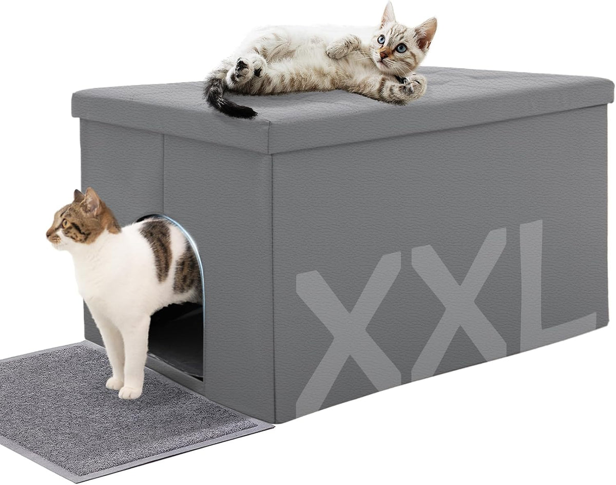 Extra Large Cat Litter Box Enclosure Furniture Cabinet