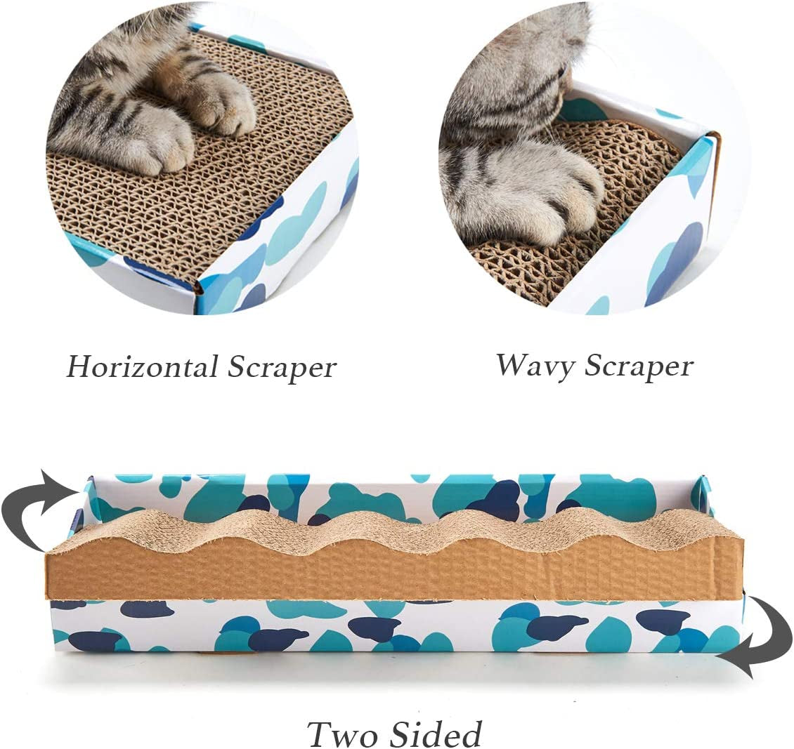 Reversible Cardboard Cat Scratcher Pad with Catnip