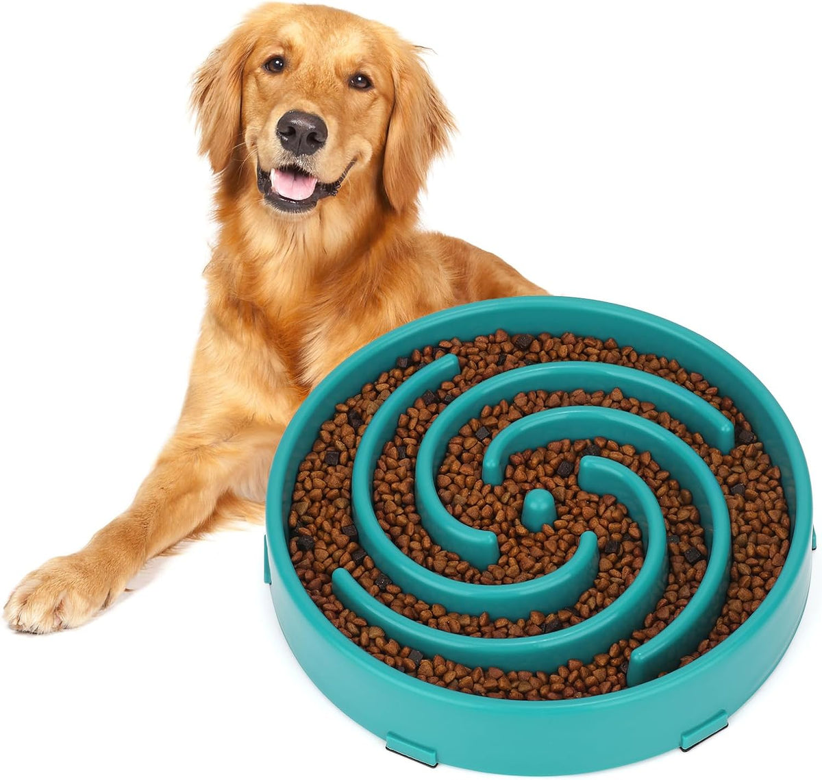 Slow Feeder Large Dog Bowl, Non-Slip Maze Puzzle Bowl for Bloat Prevention