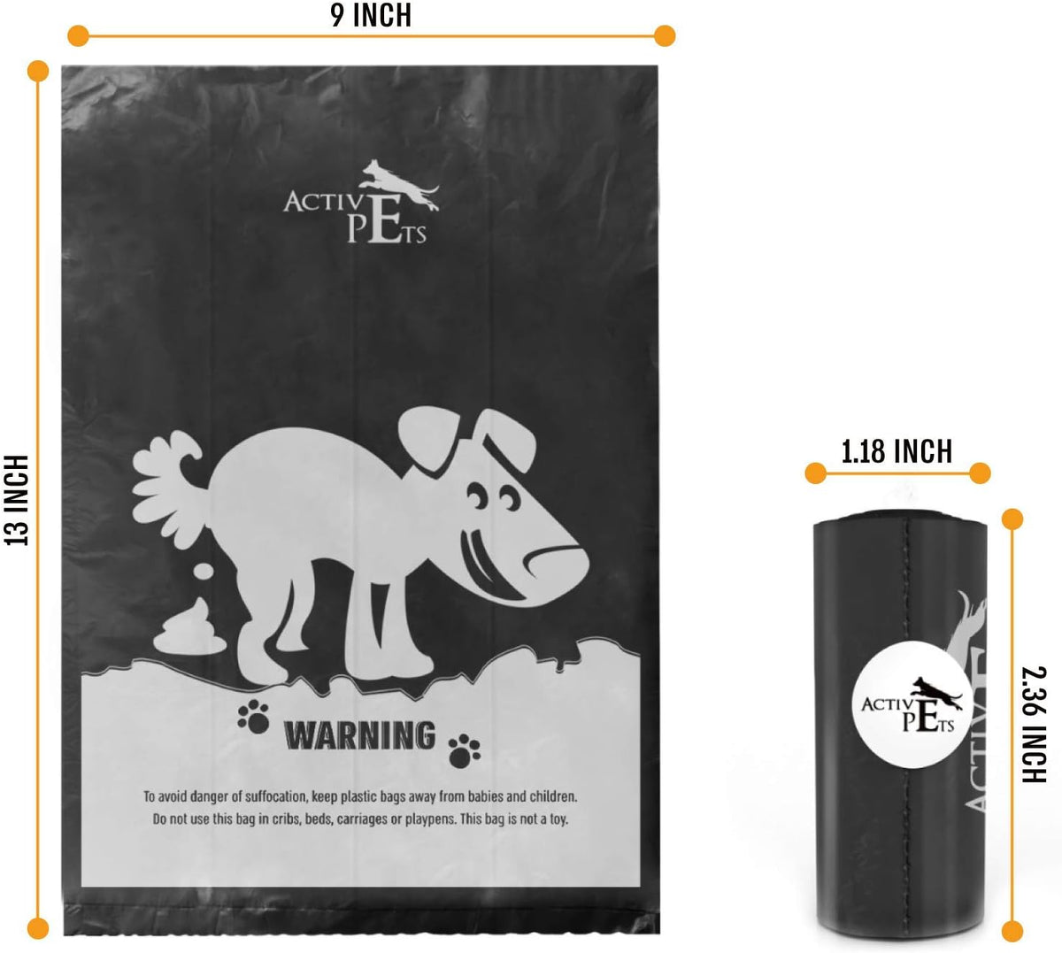 Extra Thick Lavender-Scented Dog Waste Bags, Leak-Proof