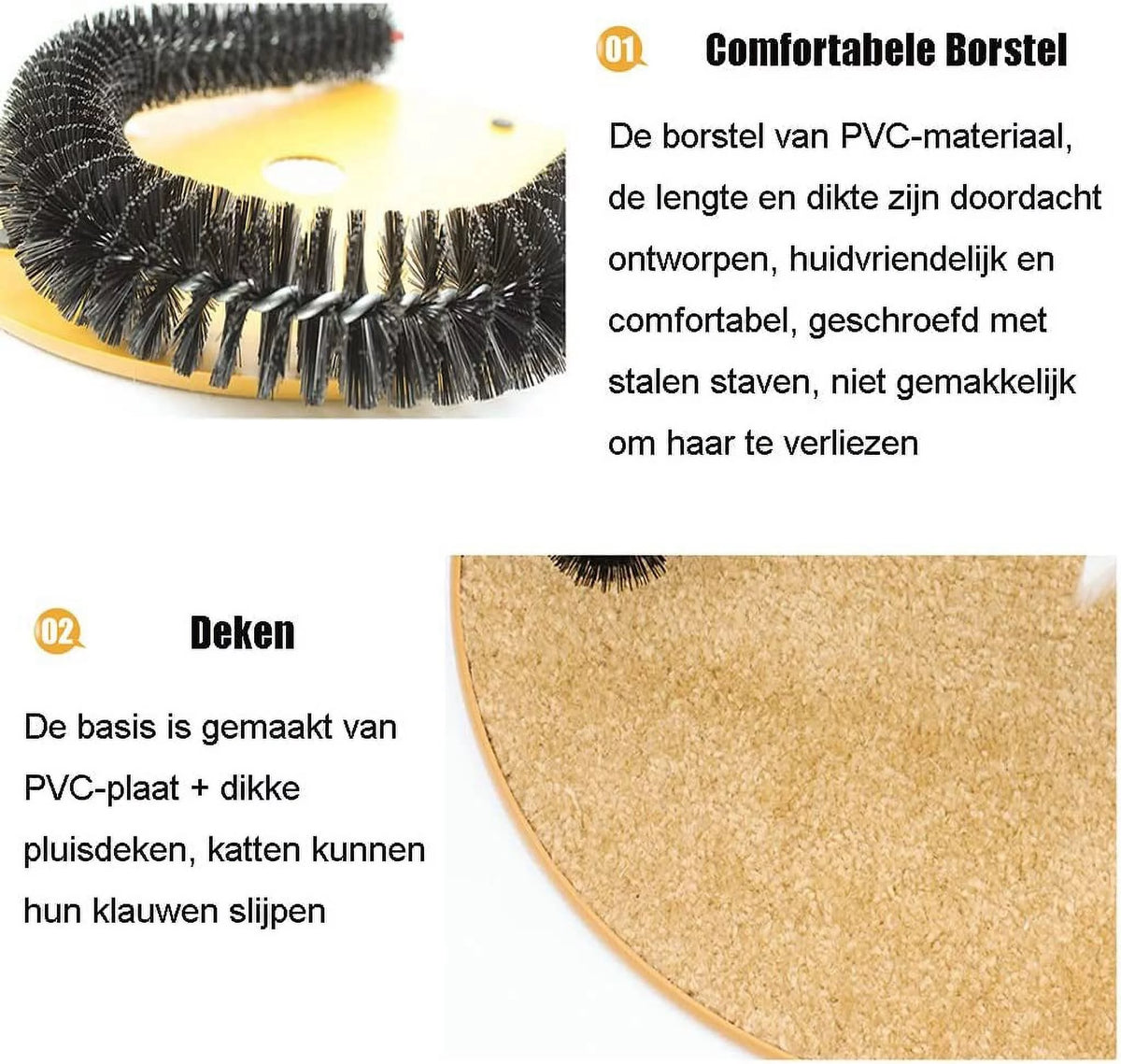 Interactive Cat Arch Self Groomer Brush with Scratch Pad & Catnip
