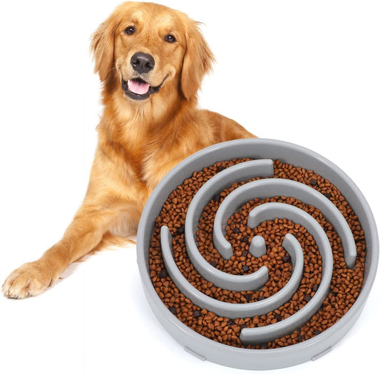 Slow Feeder Large Dog Bowl, Non-Slip Maze Puzzle Bowl for Bloat Prevention