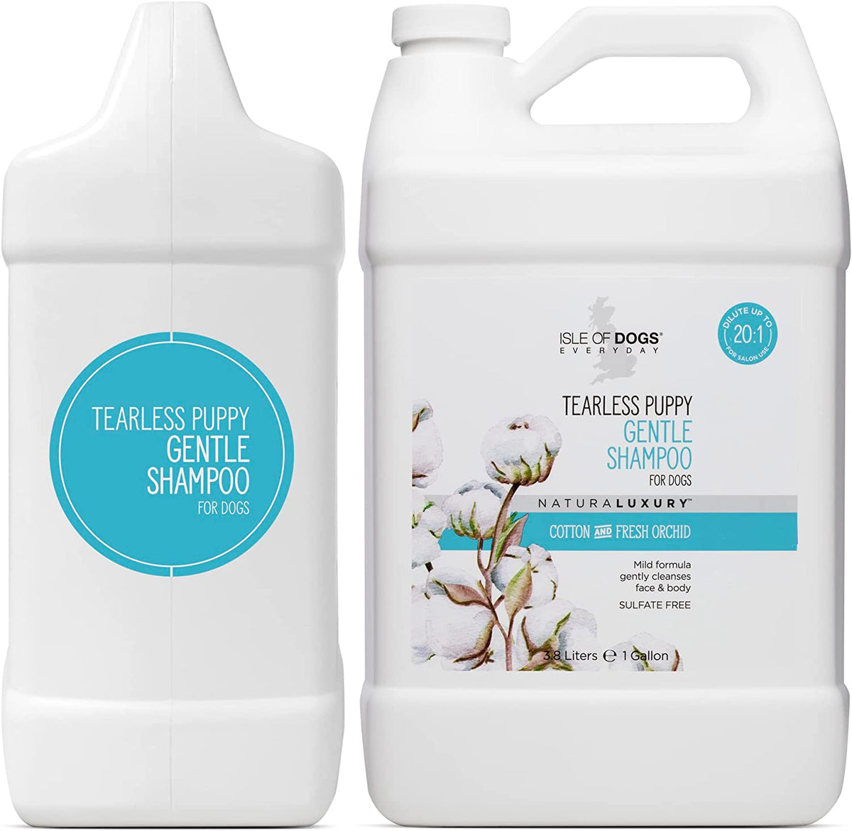 Natural Tearless Puppy Shampoo, Sulfate & Paraben Free, 1 Gallon