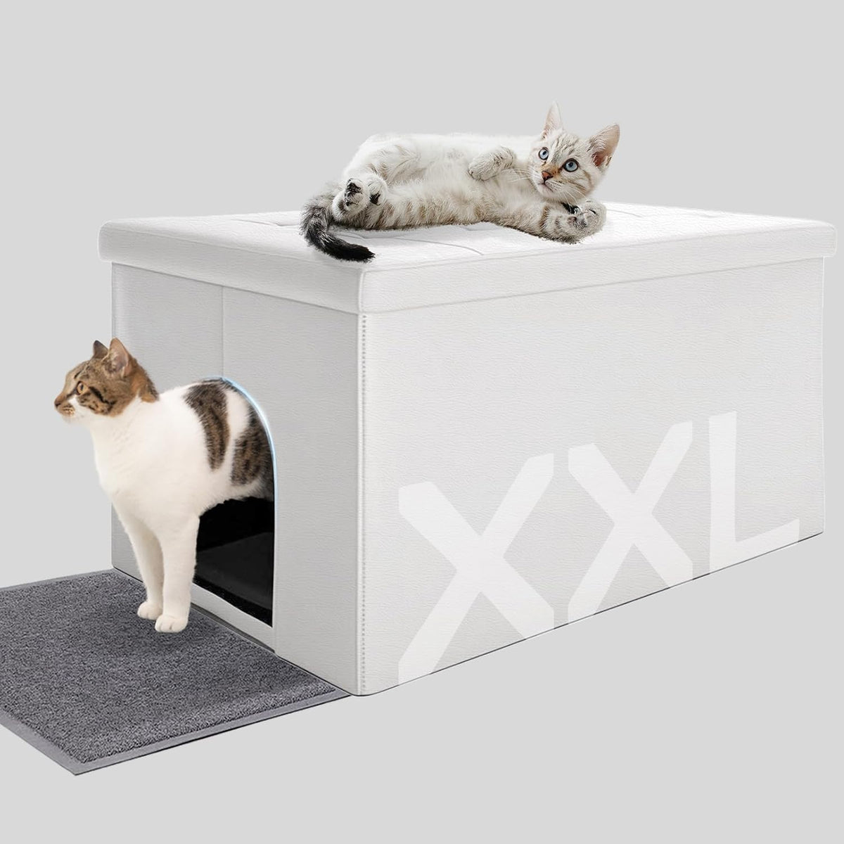 Extra Large Cat Litter Box Enclosure Furniture Cabinet