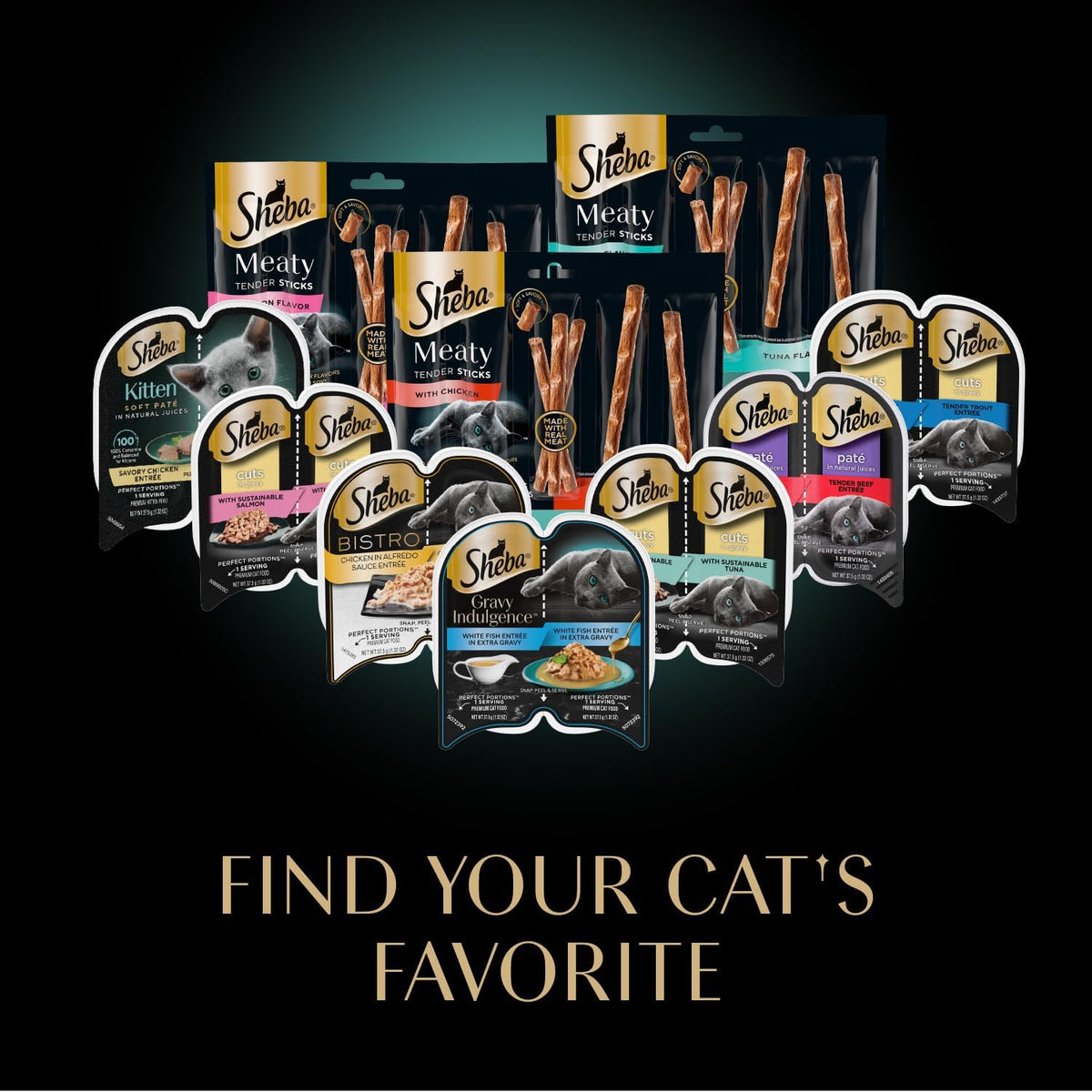 Meaty Tender Stick Cat Treats, Salmon Flavor, 50-Count