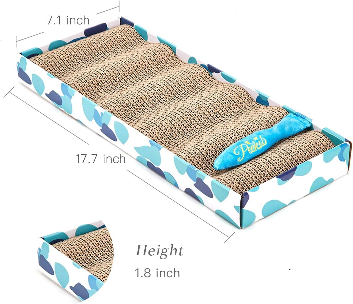 Reversible Cardboard Cat Scratcher Pad with Catnip