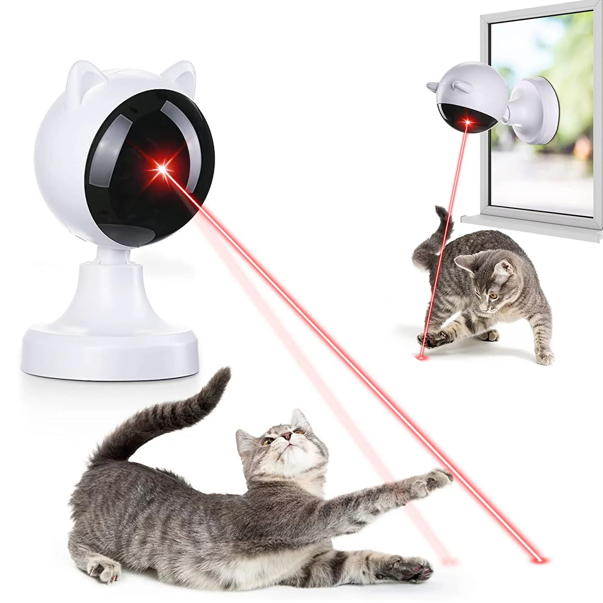 Automatic Cat Laser Toys, Interactive Laser Cat Toys for Indoor Cats