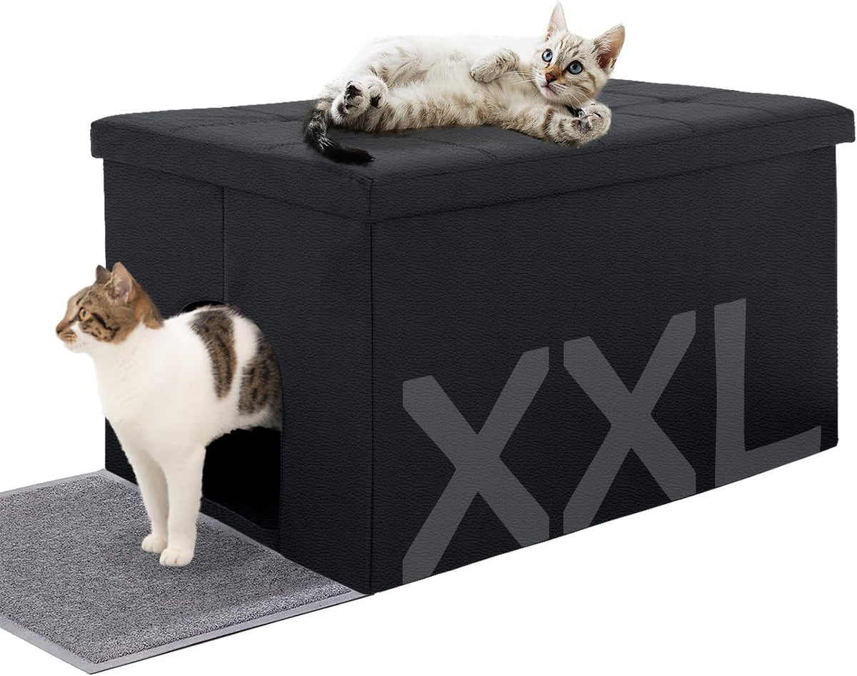 Extra Large Cat Litter Box Enclosure Furniture Cabinet