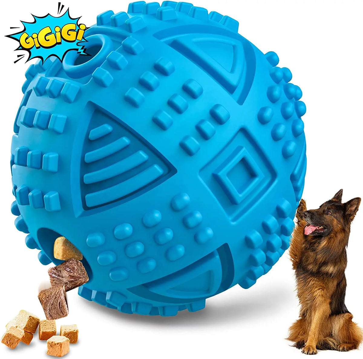 Interactive Treat Dispensing Dog Toy for Aggressive Chewers