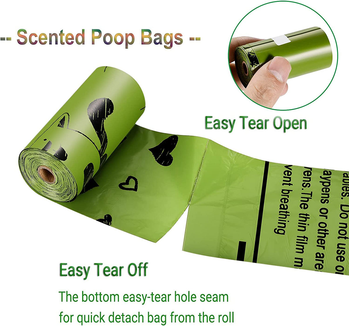 Dog Poop Bags 280 Count, Extra Thick Leak-Proof Waste Bags with Dispenser