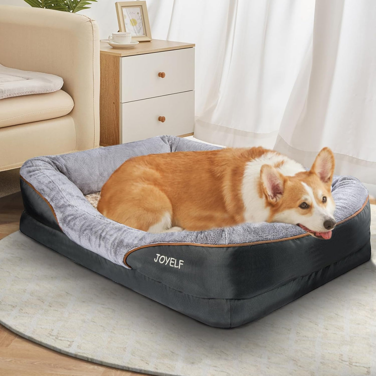 Large Memory Foam Dog Bed, Orthopedic Dog Bed & Sofa