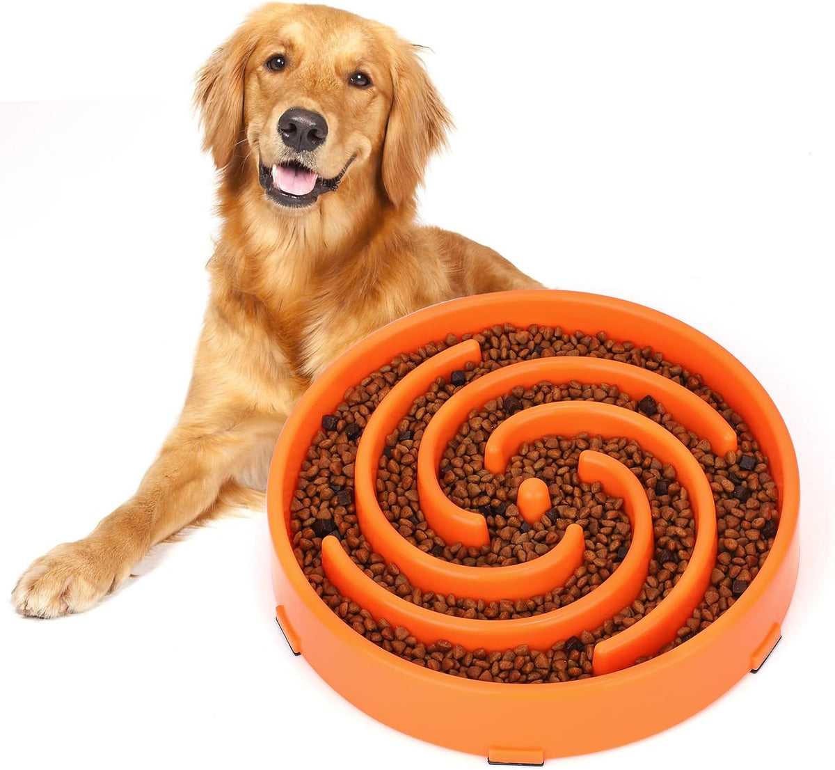Slow Feeder Large Dog Bowl, Non-Slip Maze Puzzle Bowl for Bloat Prevention