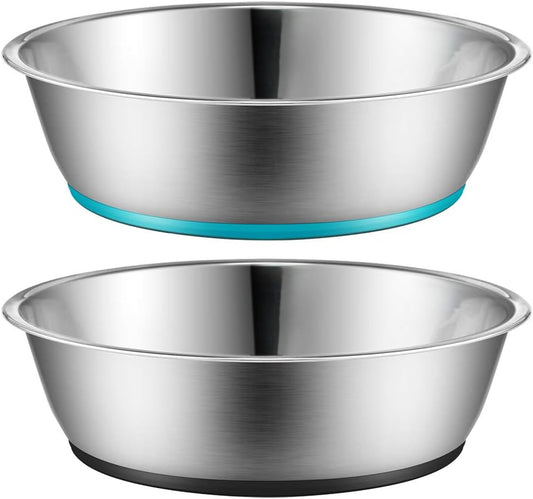 PEGGY11 Lightweight Stainless Steel Cat Bowls, 3-Cup, 2-Pack