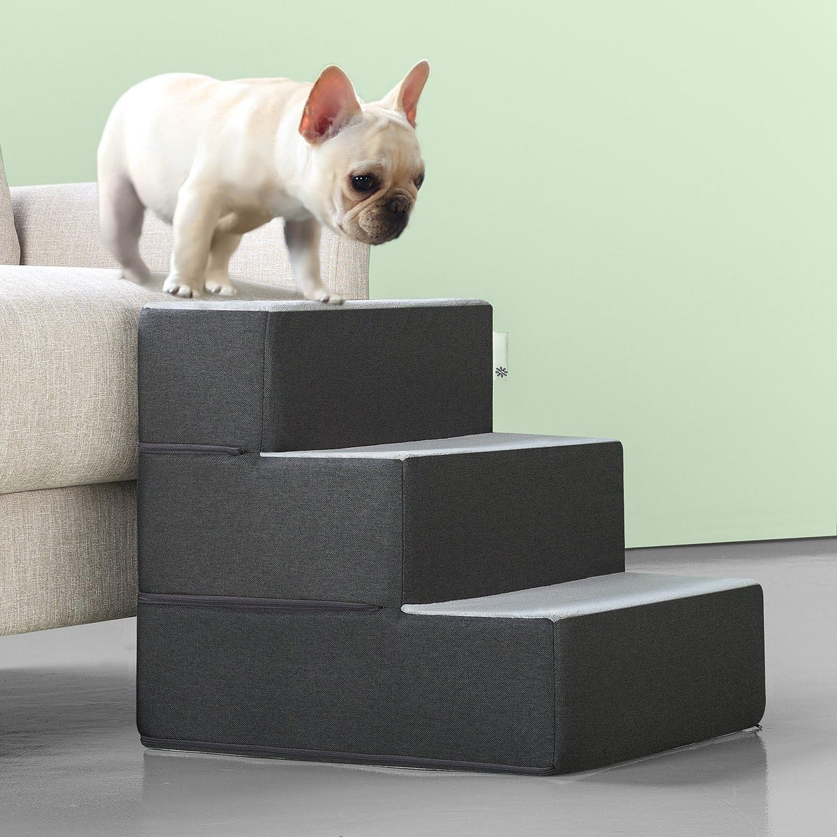 Zinus 4-Step Easy Pet Stairs & Ramp for Cats and Dogs