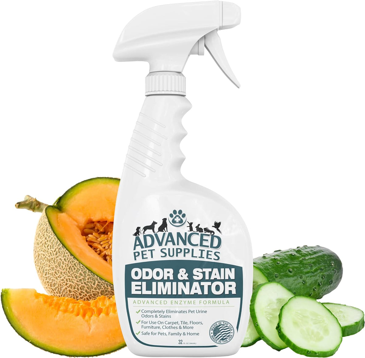 Enzyme Pet Odor & Stain Eliminator, Carpet & Fabric Cleaner