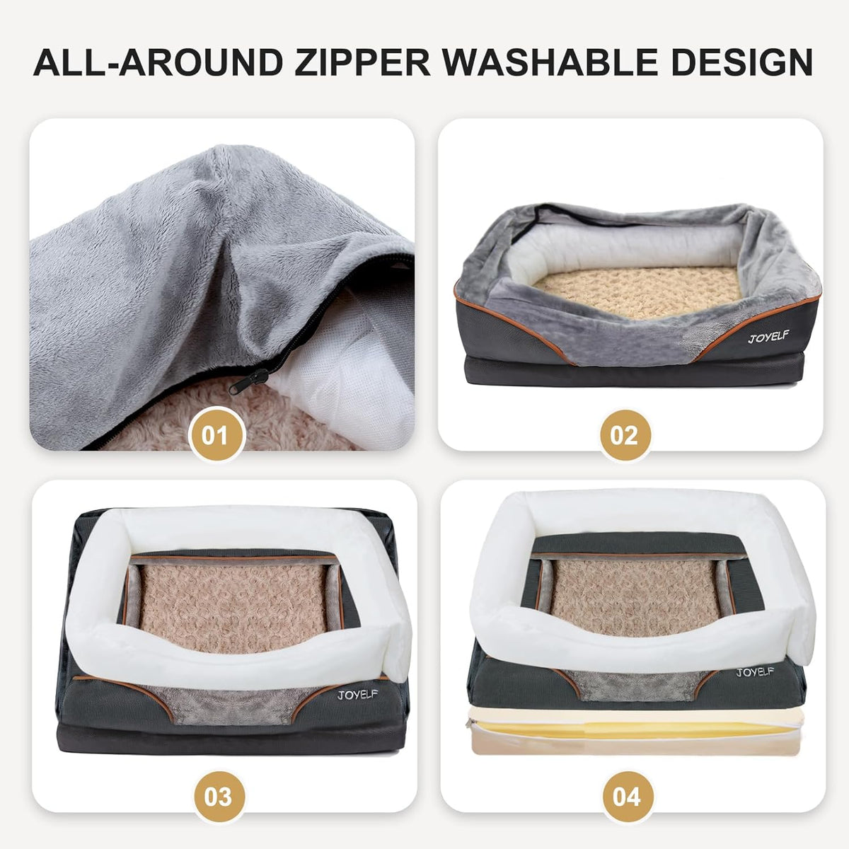 Large Memory Foam Dog Bed, Orthopedic Dog Bed & Sofa
