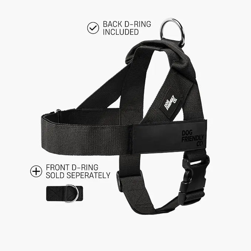 Dog Friendly Co. Walking Harness - Easy-To-Fit No-Pull, Chafe-Resistant Lightweight Adjustable Straps, Simple Clip - Secure Walks, All-Day Wear Comfort for All Dogs