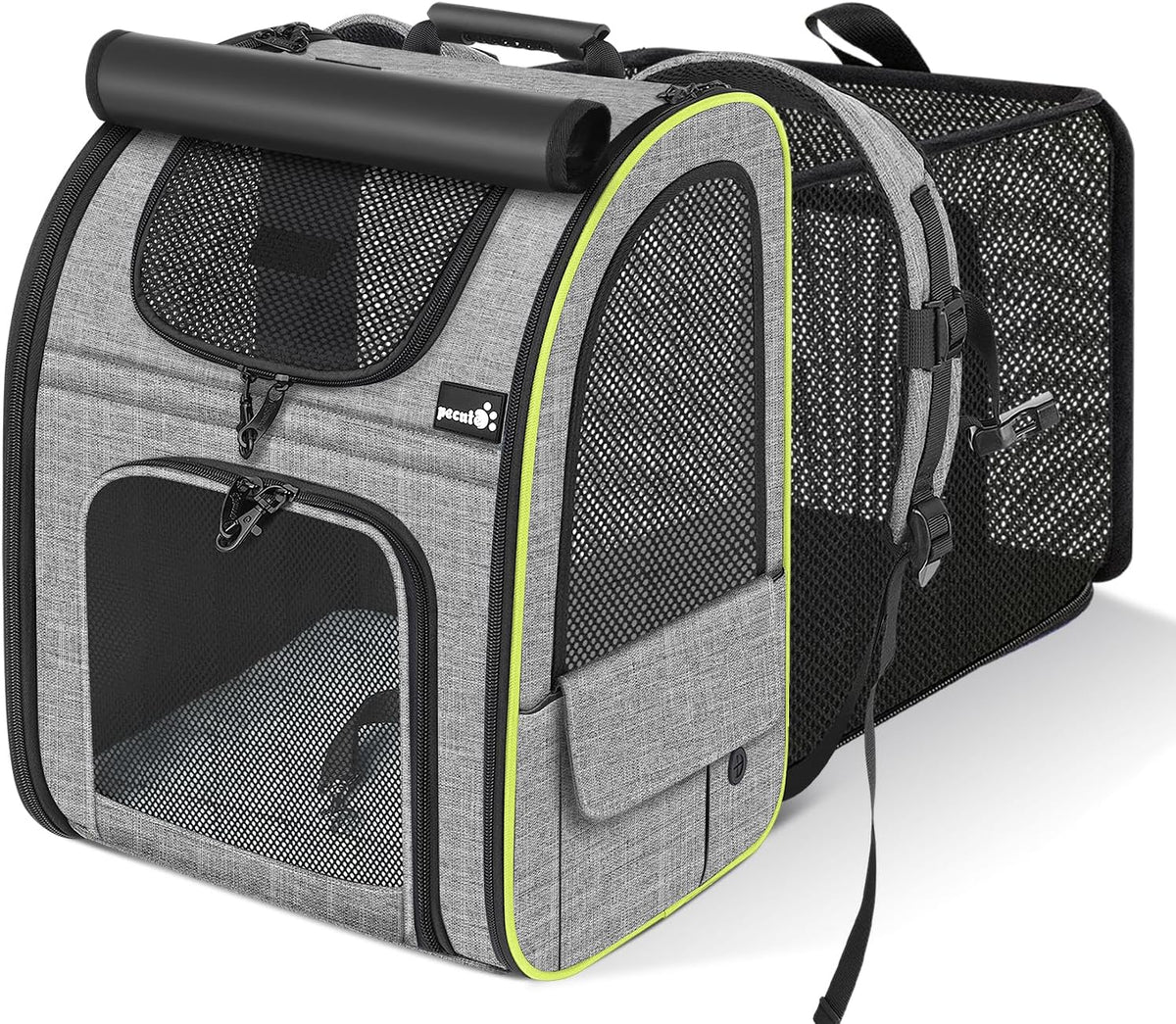 Expandable Cat Backpack Carrier with Breathable Window