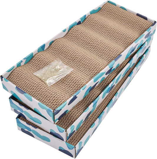 Reversible Cardboard Cat Scratcher Pad with Catnip
