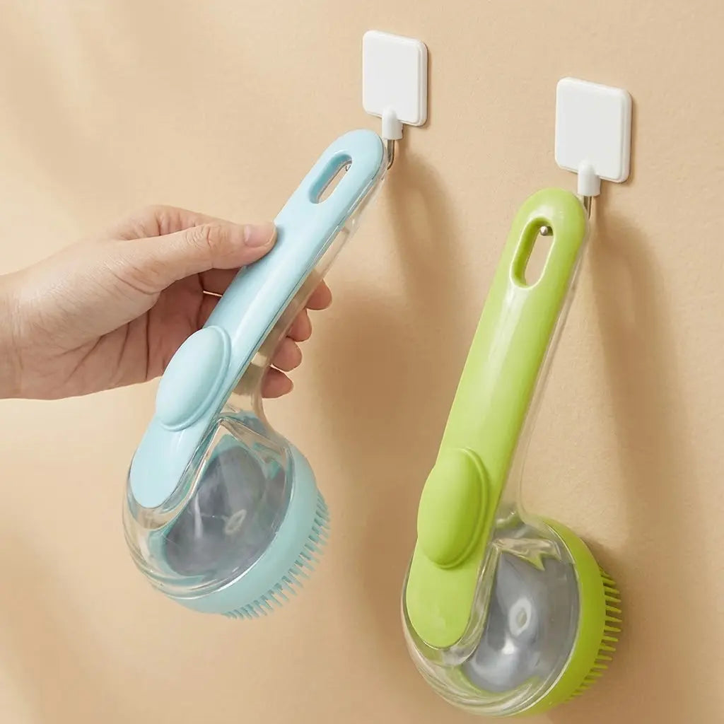 2026 New Universal 2-In-1 Pet Bath & Grooming Deshedding Brush with Built-In Soap Dispenser, Ergonomic Handle, 8In×3In×4In Gentle Massage Tool, Boosts Blood Circulation, Deshed as You Wash for Dogs & Cats, Saves Dry Shampoo