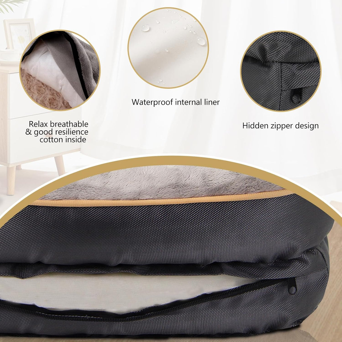 Large Memory Foam Dog Bed, Orthopedic Dog Bed & Sofa