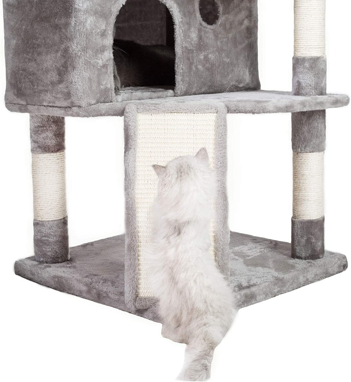 73.4-Inch XL Cat Tree with 3 Caves & Scratching Posts