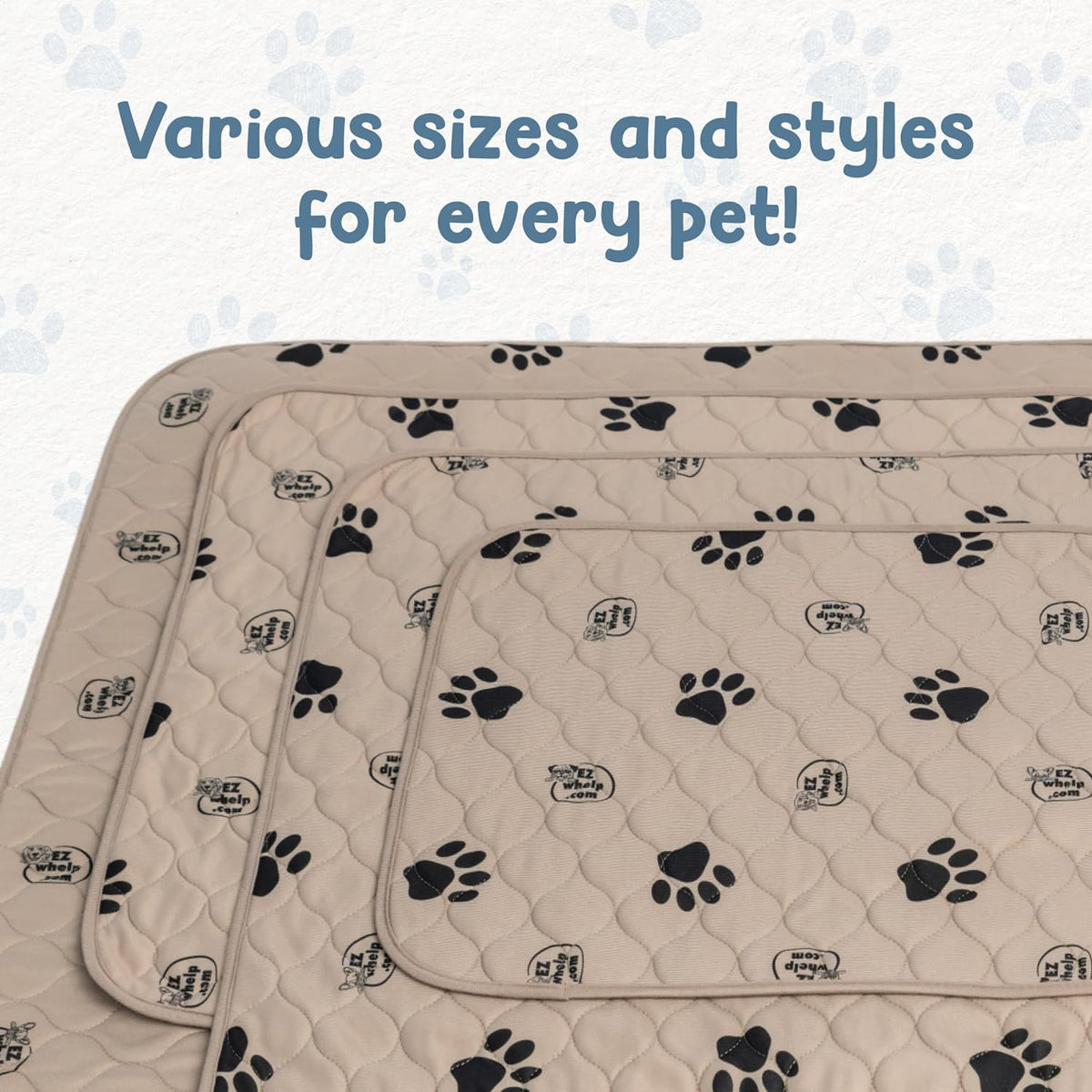 Reusable Washable Dog Pee Pads, 2-Pack