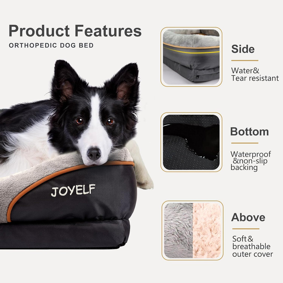 Large Memory Foam Dog Bed, Orthopedic Dog Bed & Sofa