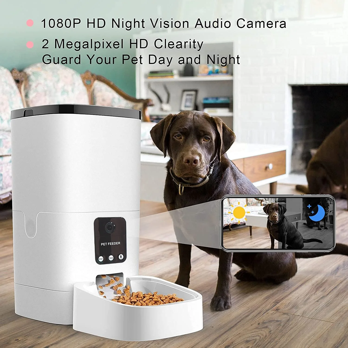 Smart WiFi Pet Feeder with Live Camera – Feed & Watch From Anywhere
