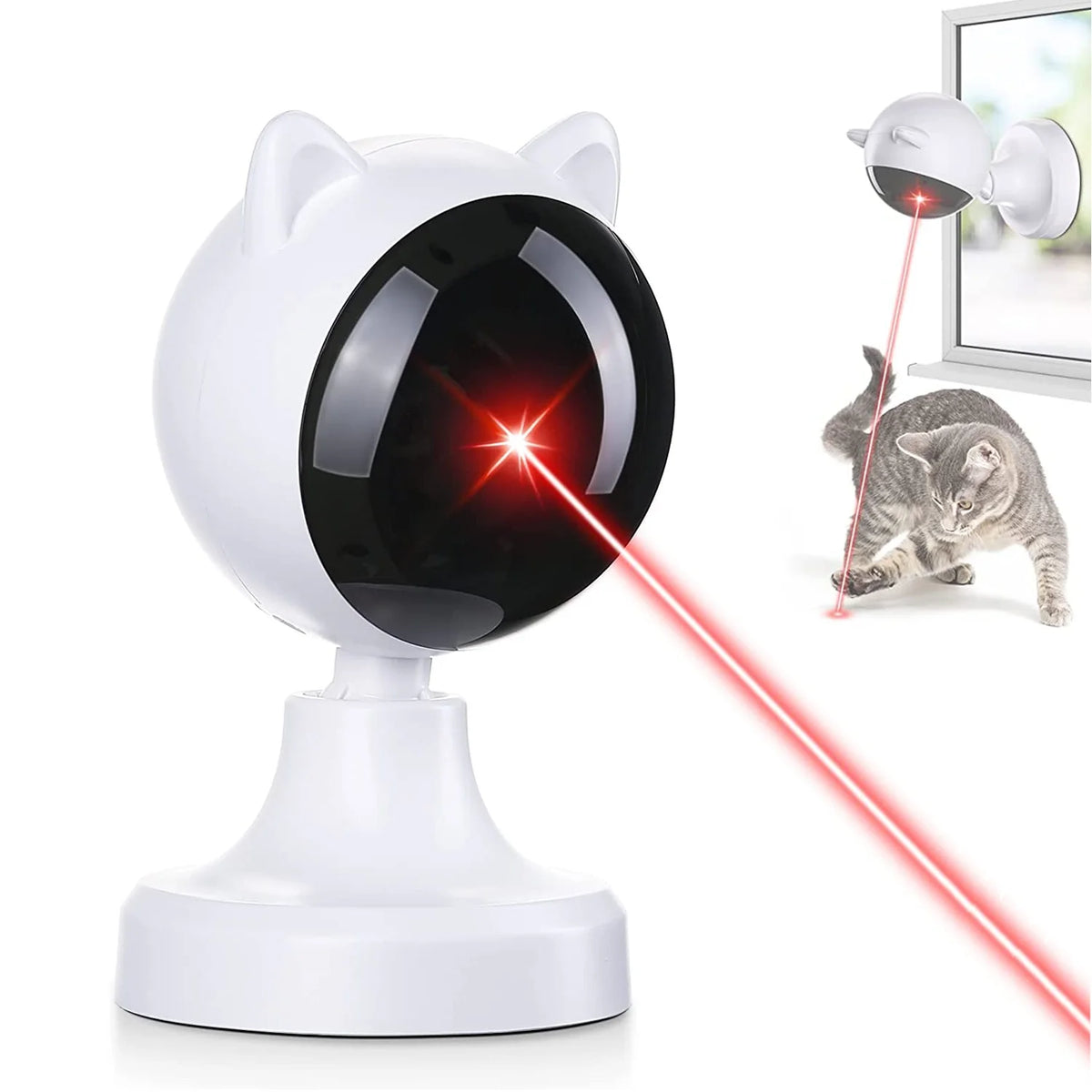 Automatic Cat Laser Toys, Interactive Laser Cat Toys for Indoor Cats