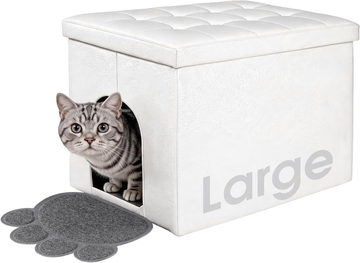 Extra Large Cat Litter Box Enclosure Furniture Cabinet
