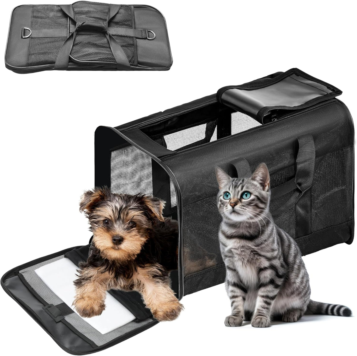 Fluffydream Soft-Sided Pet Travel Carrier, Airline Approved
