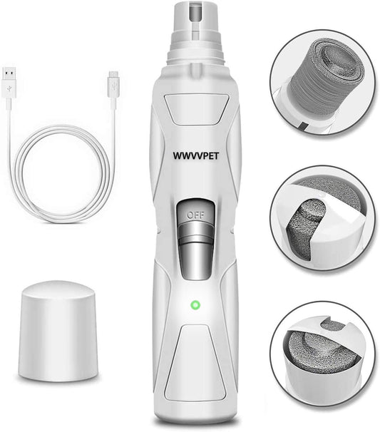 Pet Nail Grinder with LED Light, 2-Speed Low Noise