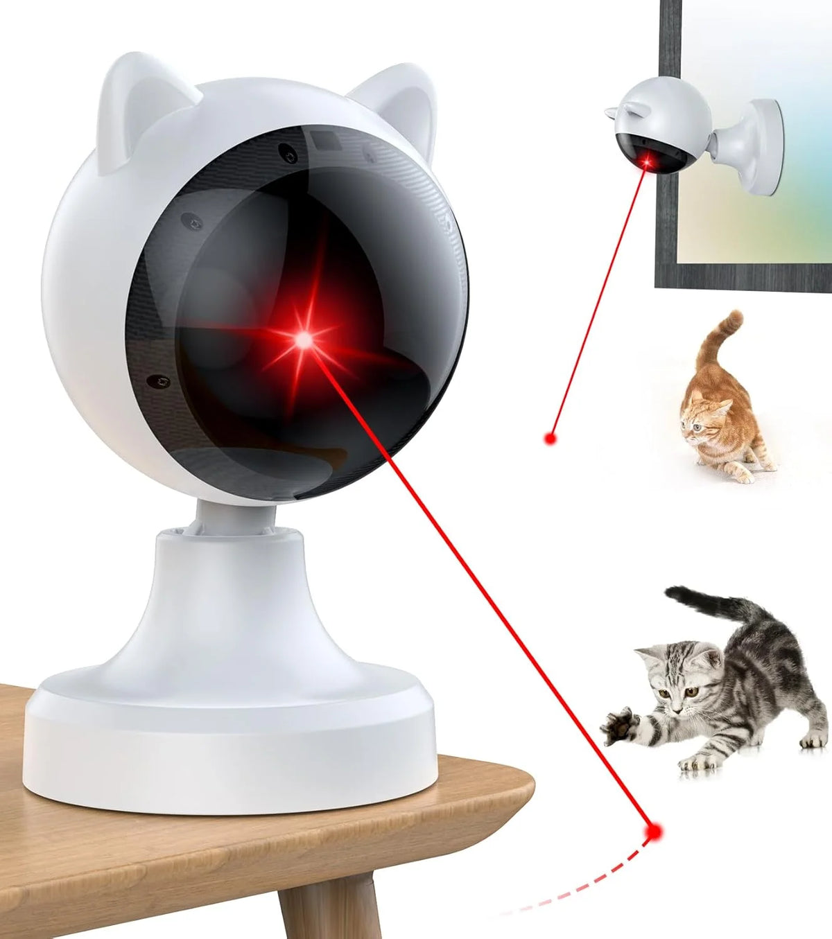 Automatic Cat Laser Toys, Interactive Laser Cat Toys for Indoor Cats