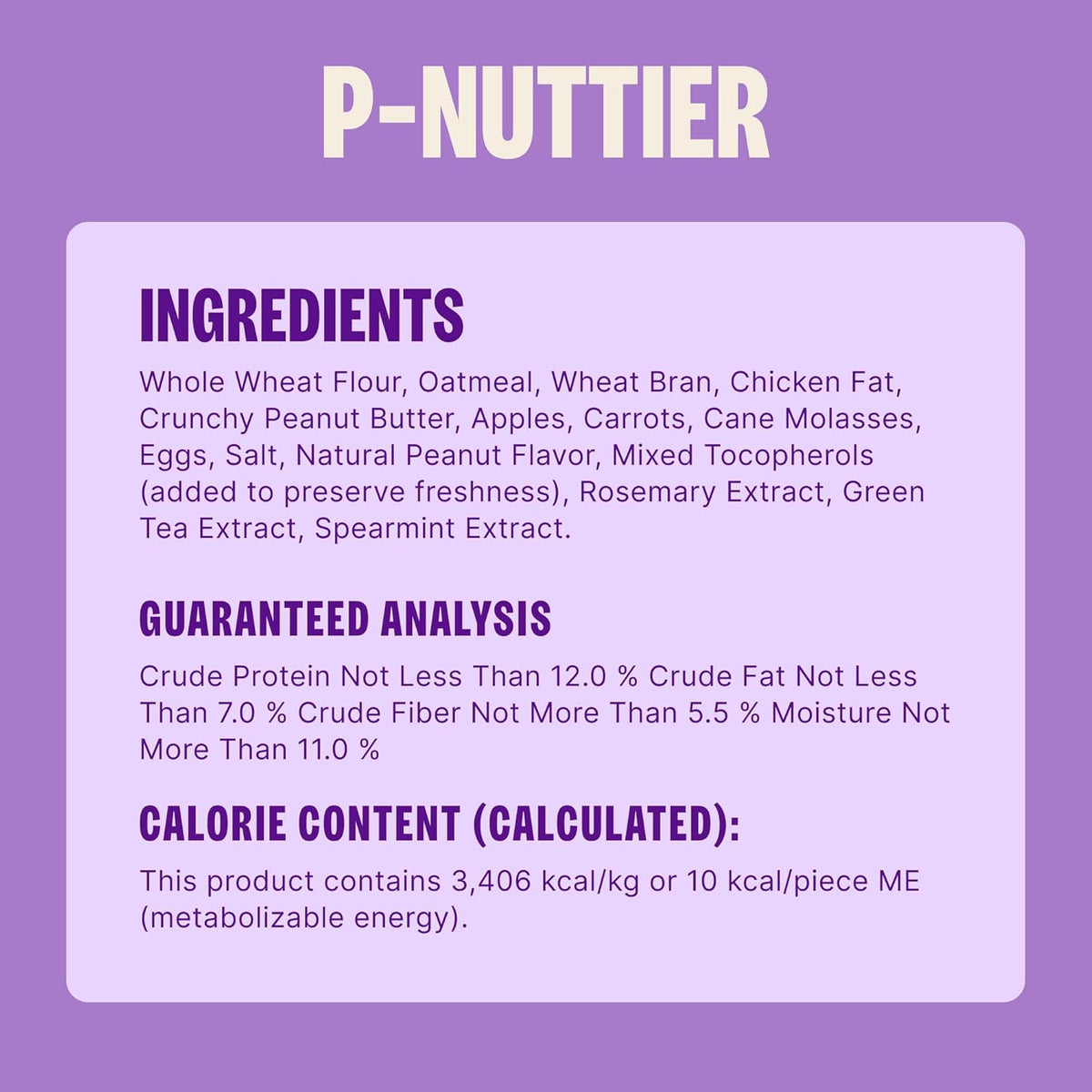 Natural Peanut Butter Dog Training Biscuits, 6 Lb Box