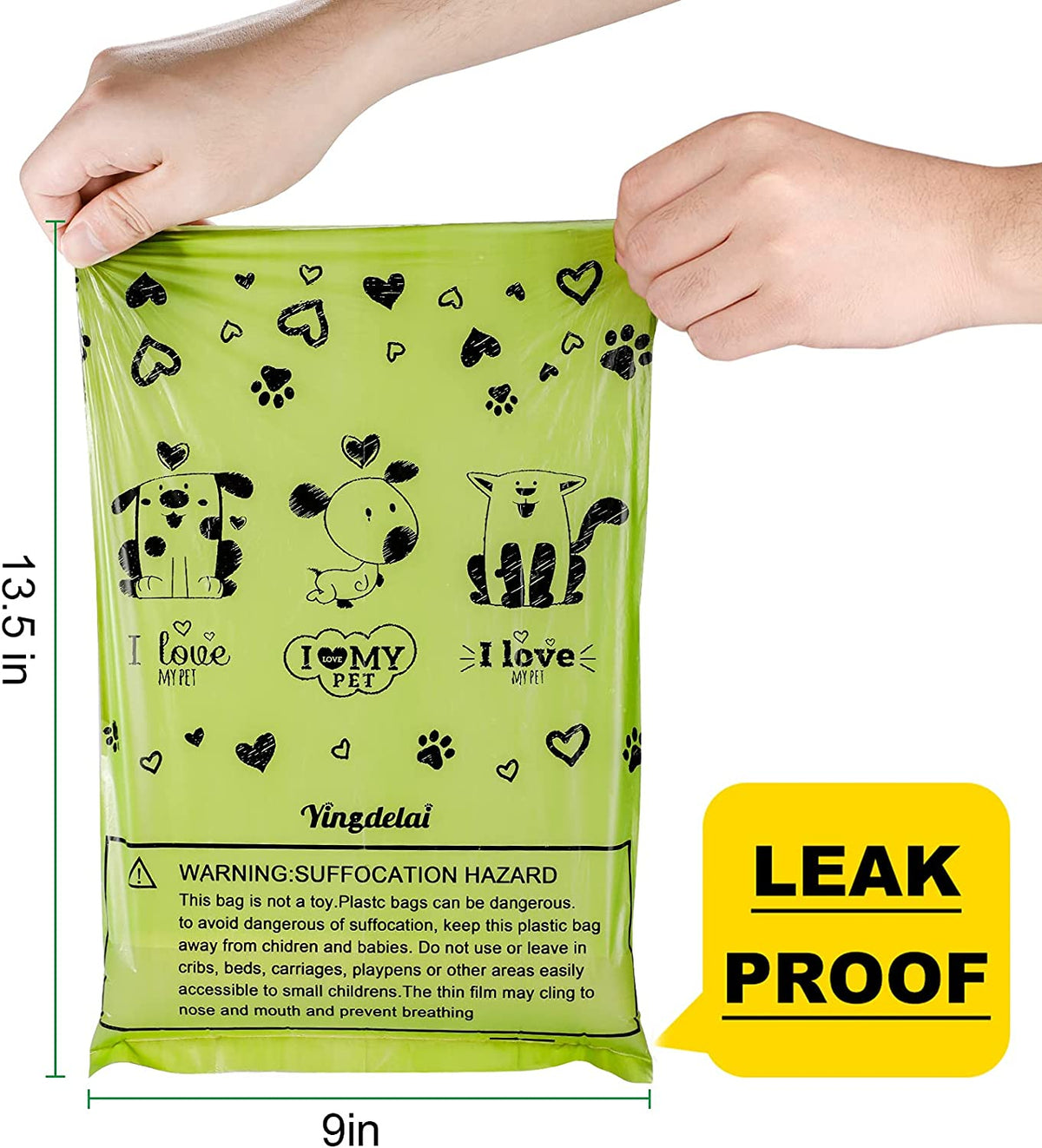 Dog Poop Bags 280 Count, Extra Thick Leak-Proof Waste Bags with Dispenser