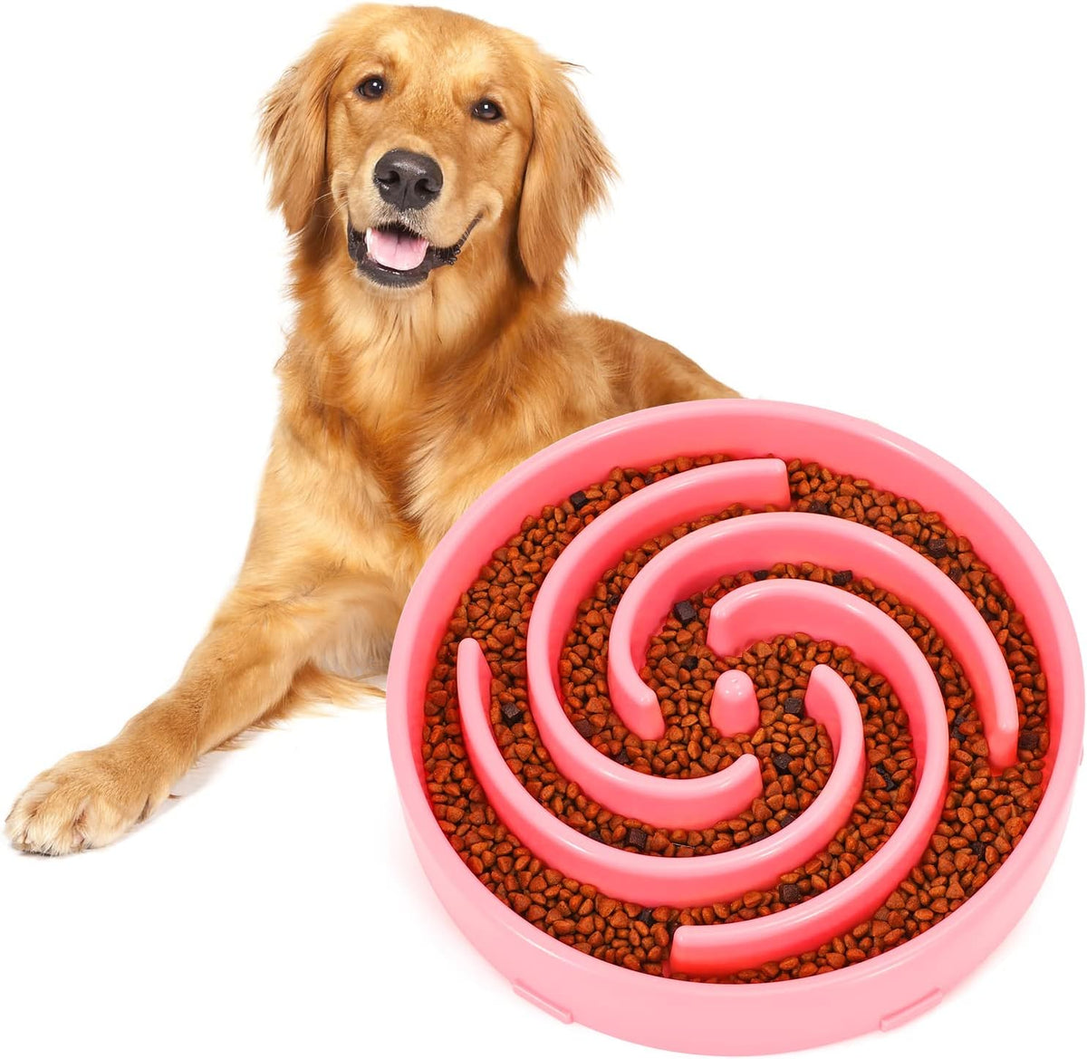 Slow Feeder Large Dog Bowl, Non-Slip Maze Puzzle Bowl for Bloat Prevention