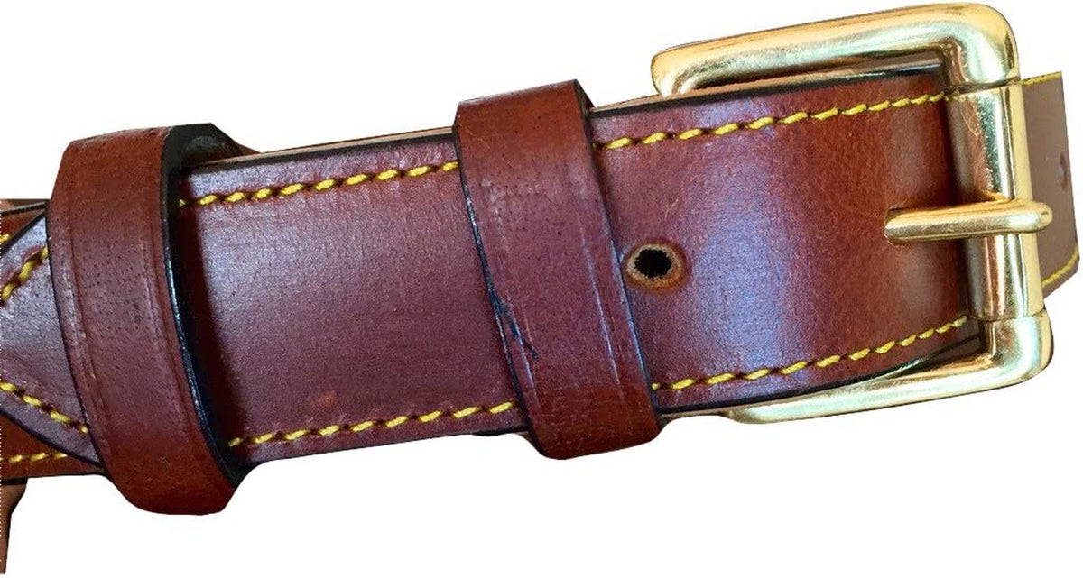 Padded Leather Dog Collar, Genuine Leather, Large