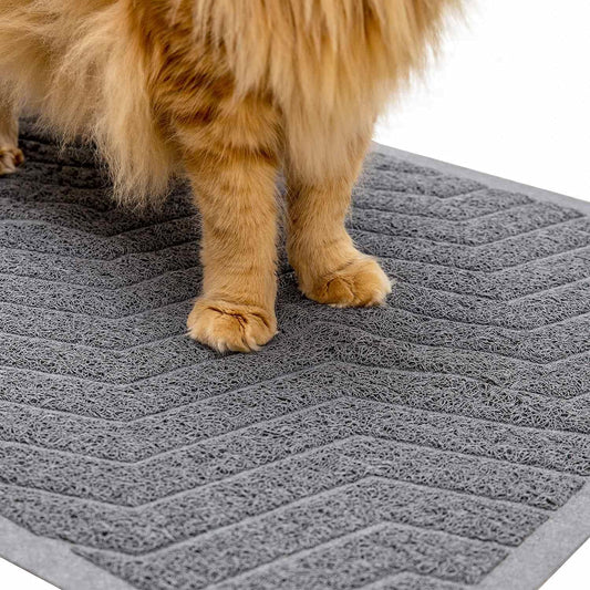 Wepet Cat Litter Box Mat, Durable PVC Trapping Rug