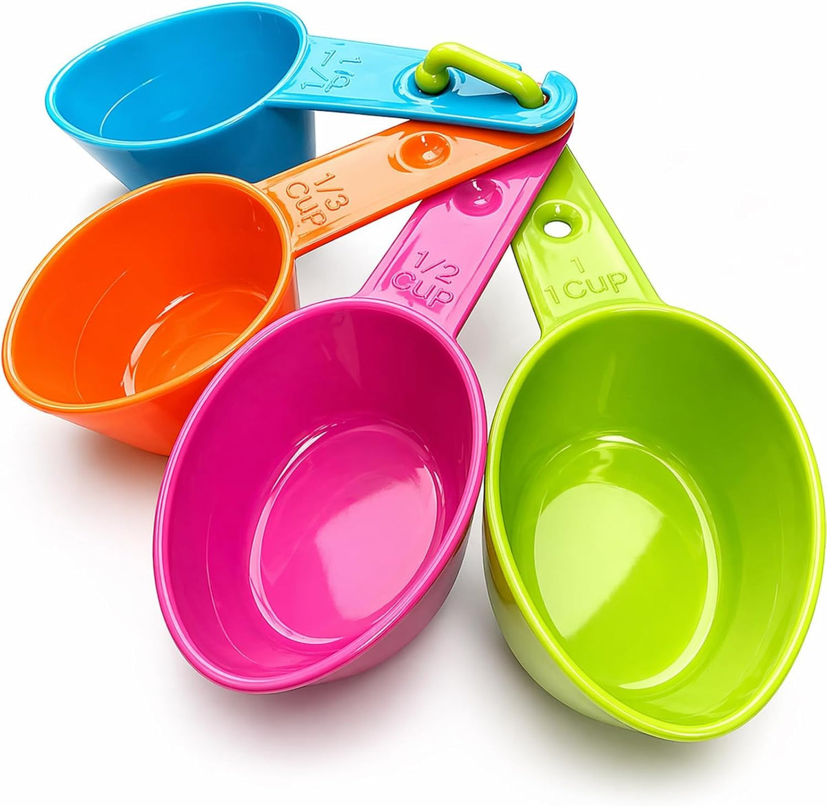 Pet Food Scoop Set of 4, Measuring Cups for Dogs & Cats