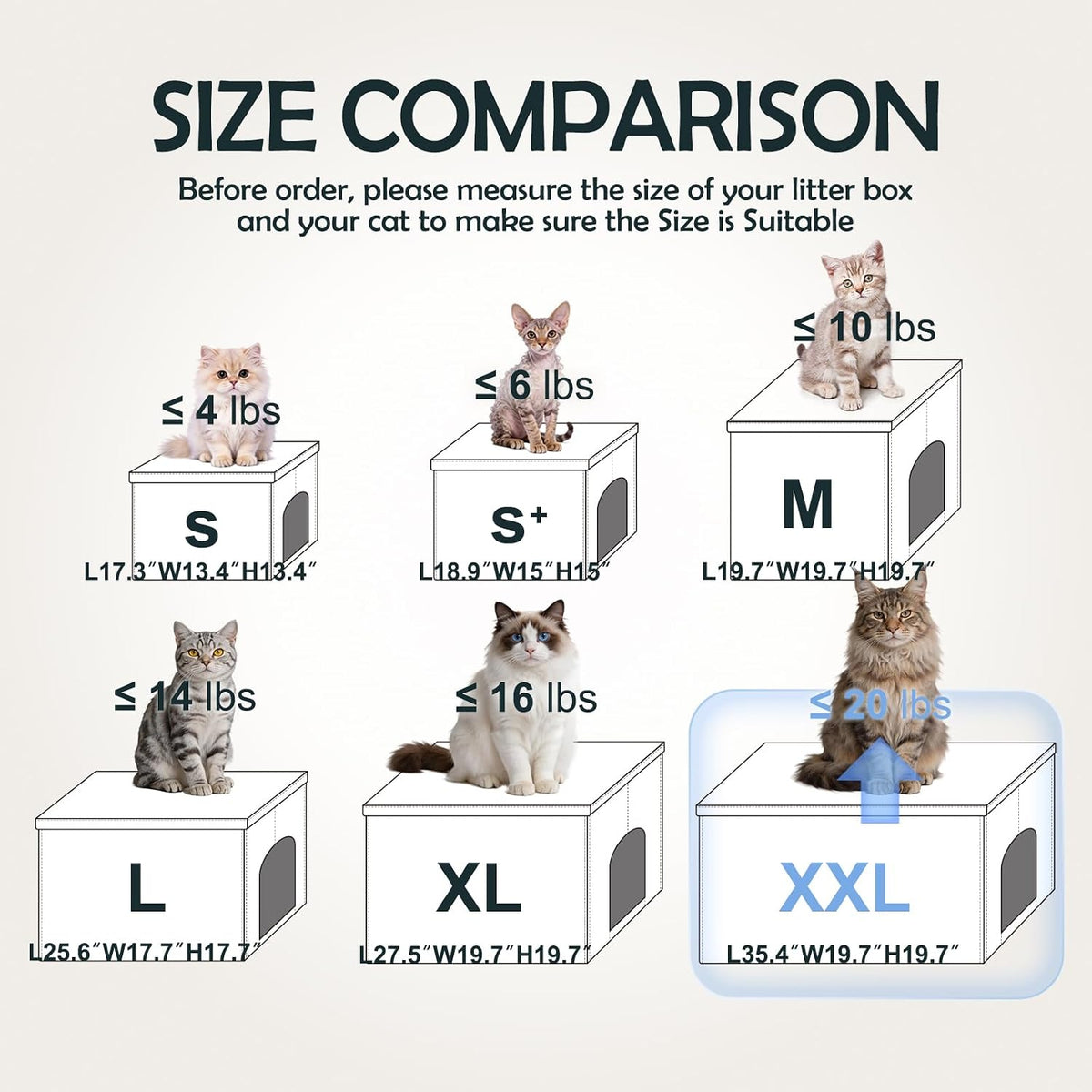 Extra Large Cat Litter Box Enclosure Furniture Cabinet